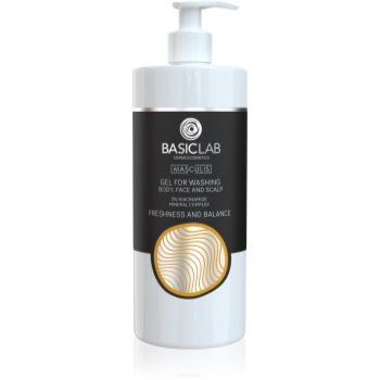BasicLab Dermocosmetics Masculis gel de duș pe fata , corp si par - imagine 2